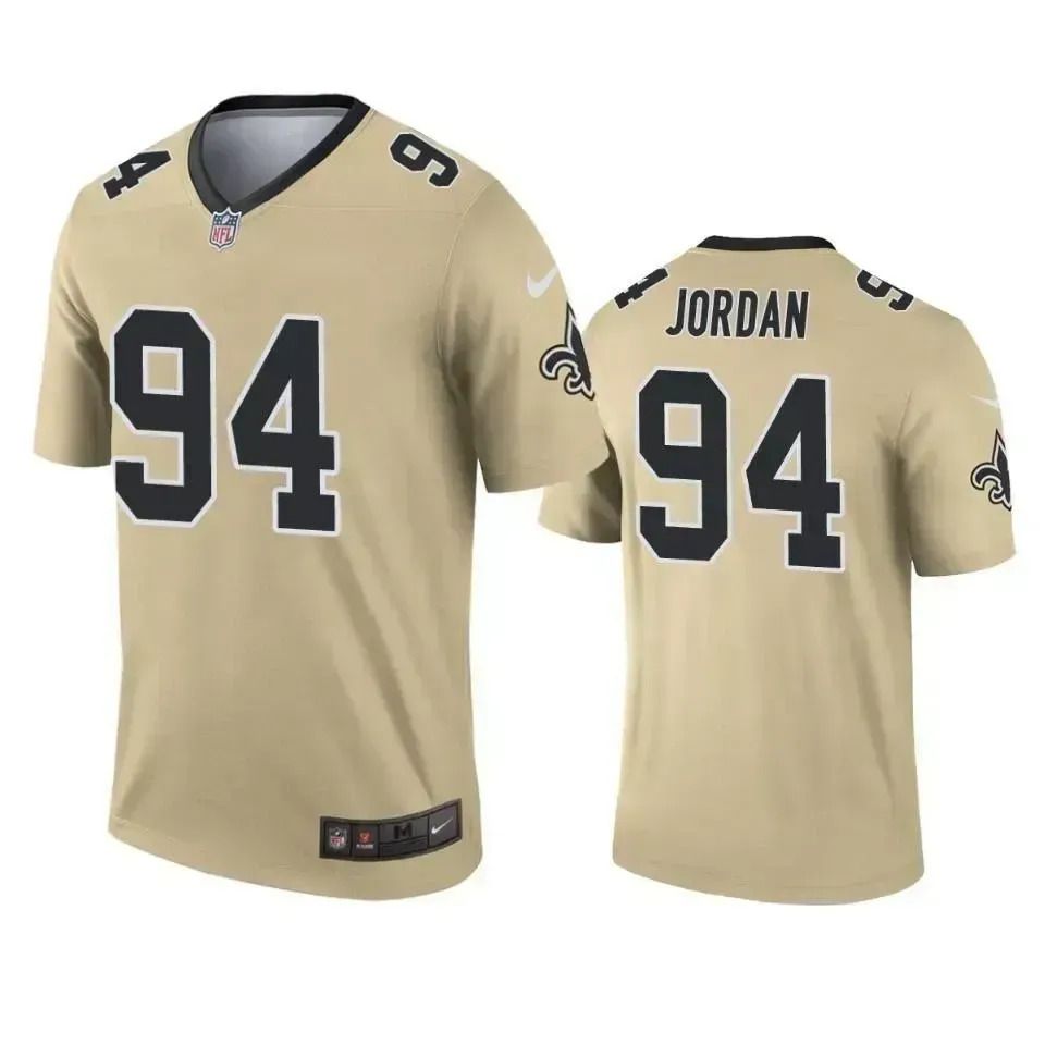 Men New Orleans Saints #94 Cameron Jordan Nike Gold Inverted Legend NFL Jersey->new orleans saints->NFL Jersey